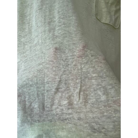 LOFT Women's Linen Pocket Tee Lightweight Short Sleeve Lime Yellow Green Size S - Picture 7 of 10